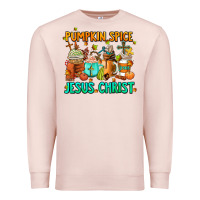 Pale Pink pumpkin spıce jesus christ coffee cups Premium Sweatshirt - AdoDesignShop