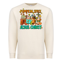 Sandshell pumpkin spıce jesus christ coffee cups Premium Sweatshirt - AdoDesignShop