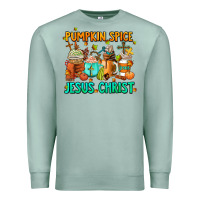 Seafoam pumpkin spıce jesus christ coffee cups Premium Sweatshirt - AdoDesignShop