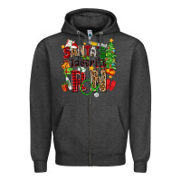 Charcoal Heather santa's favorite rn Zipper Hoodie - Zillion Design Studio