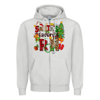 Dove Grey santa's favorite rn Zipper Hoodie - Zillion Design Studio