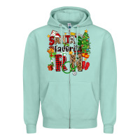 Seafoam santa's favorite rn Zipper Hoodie - Zillion Design Studio