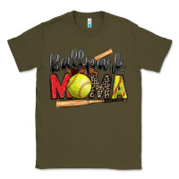 Army Green ballpark mama softball Classic Tee - Zillion Design Studio