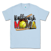 Dusty Blue ballpark mama softball Classic Tee - Zillion Design Studio