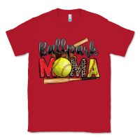 Red ballpark mama softball Classic Tee - Zillion Design Studio