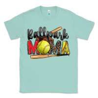 Seafoam ballpark mama softball Classic Tee - Zillion Design Studio