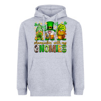 Heather Grey St. Patrick's Day shamrockin' with my gnomies Heavyweight Hoodie - Neo Western