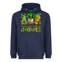 Navy St. Patrick's Day shamrockin' with my gnomies Heavyweight Hoodie - Neo Western