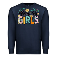 Navy mom of girls Premium Sweatshirt - JahusDesignShop