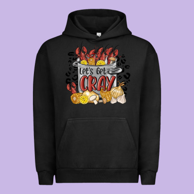 Let's Get Cray Crawfish Boil Urban Hoodie Designed By Maliassmallbusiness