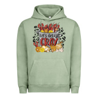 Pigment Oil Green let's get cray crawfish boil Urban Hoodie - MaliasSmallBusiness