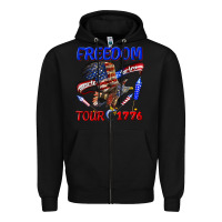 Black freedom born to be free tour 1776 Zipper Hoodie - texasbilliewilder