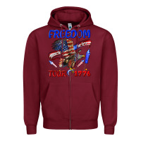 Burgundy freedom born to be free tour 1776 Zipper Hoodie - texasbilliewilder