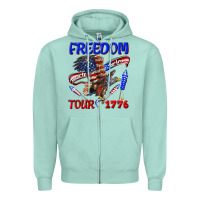 Seafoam freedom born to be free tour 1776 Zipper Hoodie - texasbilliewilder