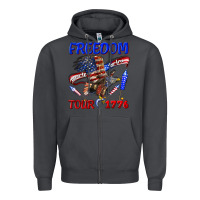 Freedom Born To Be Free Tour 1776 Zipper Hoodie | Teevron