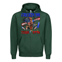 Sports Green freedom born to be free tour 1776 Zipper Hoodie - texasbilliewilder