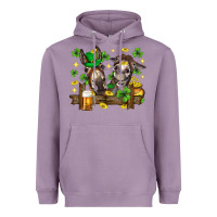 Lavender St. Patrick's Day donkey Heavyweight Hoodie - Neo Western