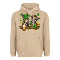 Mushroom St. Patrick's Day donkey Heavyweight Hoodie - Neo Western