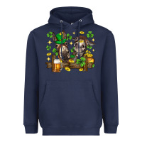 Navy St. Patrick's Day donkey Heavyweight Hoodie - Neo Western