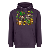 Plum St. Patrick's Day donkey Heavyweight Hoodie - Neo Western