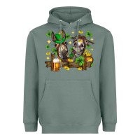 Sage St. Patrick's Day donkey Heavyweight Hoodie - Neo Western