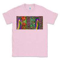 Bubblegum Pink Mardi gras brushstrokes crawfish fleur de lis Classic Tee - RanaPortraitStore