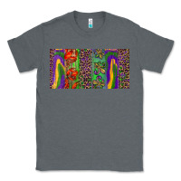 Charcoal Heather Mardi gras brushstrokes crawfish fleur de lis Classic Tee - RanaPortraitStore