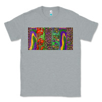Heather Grey Mardi gras brushstrokes crawfish fleur de lis Classic Tee - RanaPortraitStore