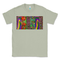 Matcha Mardi gras brushstrokes crawfish fleur de lis Classic Tee - RanaPortraitStore