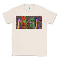 Natural Mardi gras brushstrokes crawfish fleur de lis Classic Tee - RanaPortraitStore