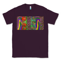 Plum Mardi gras brushstrokes crawfish fleur de lis Classic Tee - RanaPortraitStore