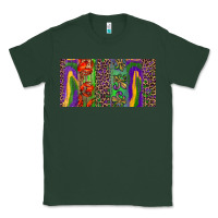 Sports Green Mardi gras brushstrokes crawfish fleur de lis Classic Tee - RanaPortraitStore