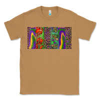 Toasted Coconut Mardi gras brushstrokes crawfish fleur de lis Classic Tee - RanaPortraitStore