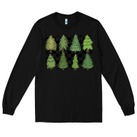 Black checkered trees Long Sleeve Tee - MaliasSmallBusiness
