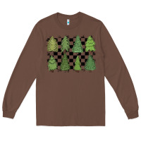 Chestnut checkered trees Long Sleeve Tee - MaliasSmallBusiness
