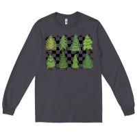 Smoke checkered trees Long Sleeve Tee - MaliasSmallBusiness