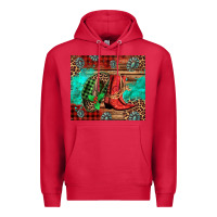 Cardinal country boots and cowboy hat christmas Premium Hoodie - Jasminsmagicworld