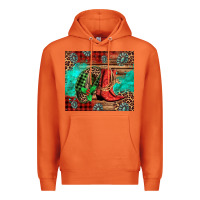 Carrot country boots and cowboy hat christmas Premium Hoodie - Jasminsmagicworld