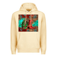 Pina Colada country boots and cowboy hat christmas Premium Hoodie - Jasminsmagicworld