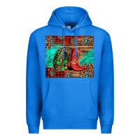 True Royal country boots and cowboy hat christmas Premium Hoodie - Jasminsmagicworld
