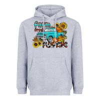 Heather Grey farm fresh pumpkin Heavyweight Hoodie - CowhideDigitalArt