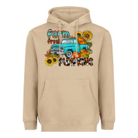 Mushroom farm fresh pumpkin Heavyweight Hoodie - CowhideDigitalArt