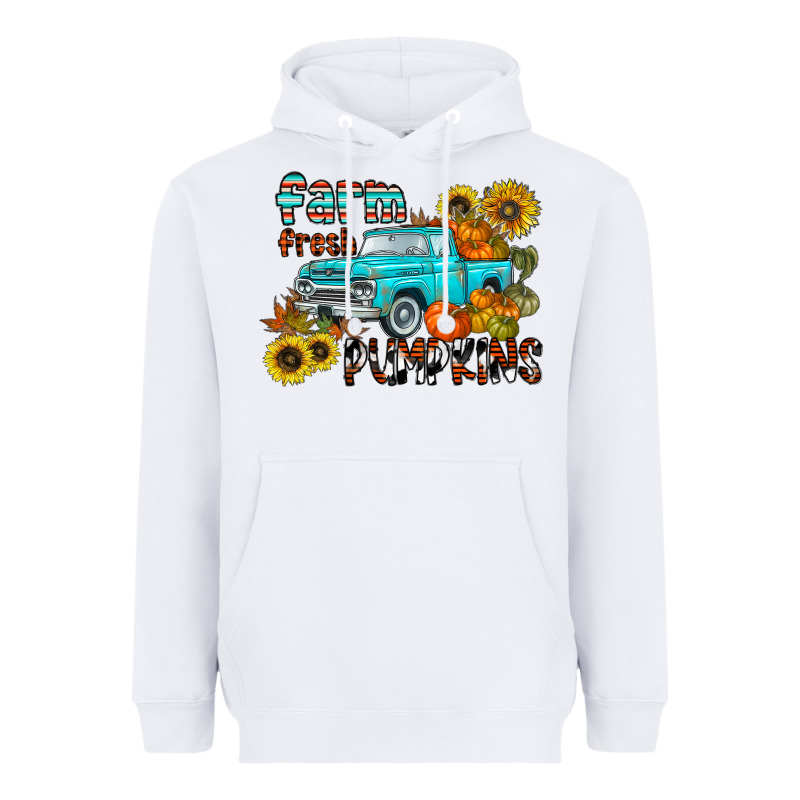 Farm Fresh Pumpkin Heavyweight Hoodie by CowhideDigitalArt | Teevron