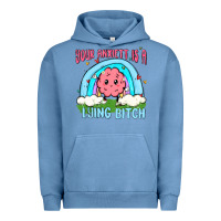 Pigment Pebble Blue your anxıett is a lying bitch malia Urban Hoodie - MaliasSmallBusiness