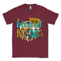 Burgundy blessed mama with sunflowers Classic Tee - texasbilliewilder