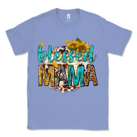 Colony Blue blessed mama with sunflowers Classic Tee - texasbilliewilder