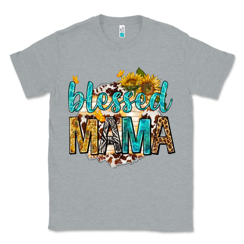 Blessed Mama With Sunflowers Classic Tee by texasbilliewilder | Teevron