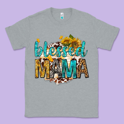 Blessed Mama With Sunflowers Classic Tee Designed By Texasbilliewilder