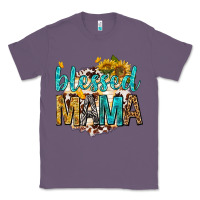 Lavender blessed mama with sunflowers Classic Tee - texasbilliewilder