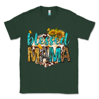 Sports Green blessed mama with sunflowers Classic Tee - texasbilliewilder